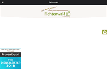 Tablet Screenshot of fichtenwald.de